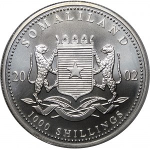 Somalia, 1000 shillings 2002, Richard Burton