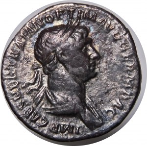 Römisches Reich, Traian, Denar 117 n. Chr.