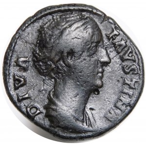 Cesarstwo Rzymskie, Faustina I żona Antoninusa I Piusa, Dupondius 141 AD