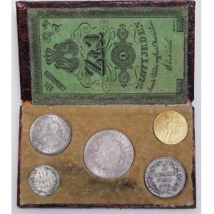 Novemberaufstand, Schachtel mit Münzen und Geldschein 1831 - selten
