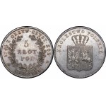 Novemberaufstand, Schachtel mit Münzen und Geldschein 1831 - selten