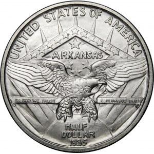 USA, 1/2 Dollar 1935, 100-jähriges Bestehen des Staates Arkansas