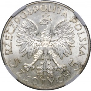 5 złotych Głowa Kobiety 1933