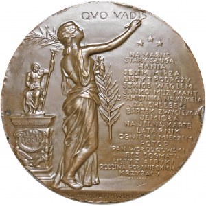 Henryk Sienkiewicz 1900 QUO VADIS medal