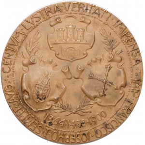 Medal wybity z okazji jubileuszu Uniwersytetu Jagiellońskiego 1900 rok