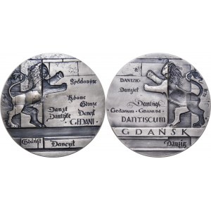 Medal Thousandth anniversary of the city of Gdansk - two-piece medal 1997