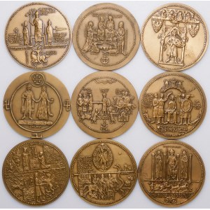 Medal set - 9 pieces - royal series