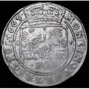John II Casimir, Tymf 1665 AT, Bydgoszcz - SERVA∙TA - rare
