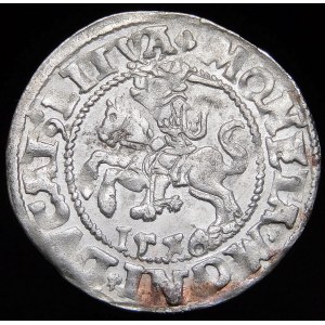 Sigismund II Augustus, Half-penny 1546, Vilnius - older Eagle type - MGNI error - very rare and beautiful