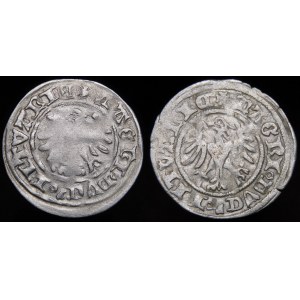 Alexander Jagiellonian, Vilnius halber Pfennig - Gotik - 2. und 3. Ausgabe - Satz (2 Stücke)