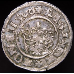 Sigismund I. der Alte, Halbpfennig 1509, Krakau - Datumswechsel von 1500 auf 1599 - sehr selten