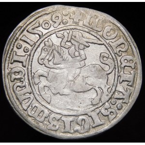 Sigismund I the Old, Half-penny 1509, Vilnius - Pogon without scabbard - colons