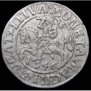 Sigismund II Augustus, Half-penny 1546, Vilnius - newer Eagle type - LI/LITVA