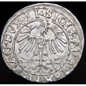 Sigismund II Augustus, Halbpfennig 1556, Wilna - LI/LITVA - Variante