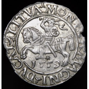 Sigismund II Augustus, Half-penny 1559, Vilnius - LI/LITVA