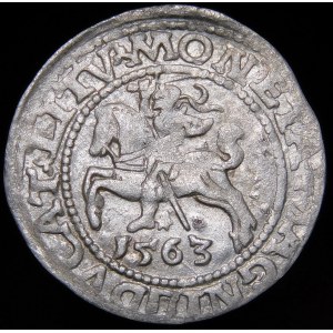 Sigismund II Augustus, Halbgrosse 1563, Vilnius - 19 Pogoń, Axt, DVX L/LITV