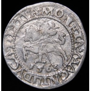 Sigismund II Augustus, Half-penny 1563, Vilnius - 19 Pogon, Axe, M D L/LITVA