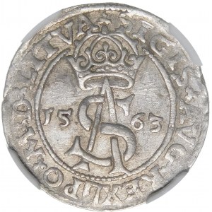 Zygmunt II August, Trojak 1563, Wilno