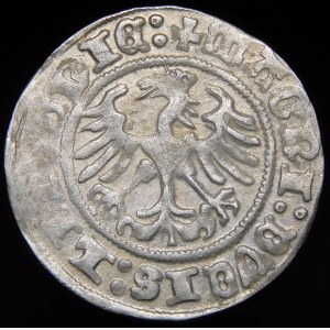 Sigismund I. der Alte, Halber Pfennig 1510, Vilnius - große Null, Doppelpunkt nach LITVAN