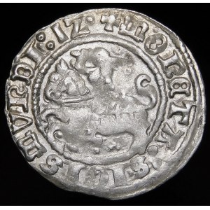 Sigismund I. der Alte, Halbpfennig 1512, Vilnius - schräger Doppelpunkt - schön