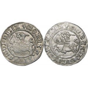 Sigismund I the Old, Half-penny 1512, Vilnius - variants - set (pcs. 2)