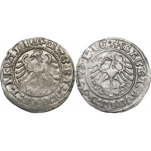 Sigismund I the Old, Half-penny 1512, Vilnius - variants - set (pcs. 2)