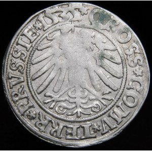 Sigismund I the Old, Penny 1535, Torun - wearing a cap and crown