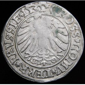 Sigismund I. der Alte, Grosz 1535, Toruń - mit Mütze und Krone