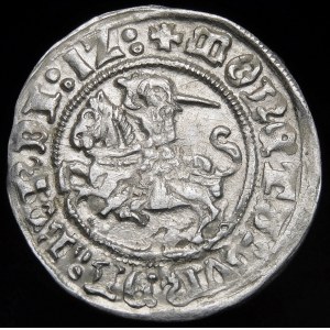 Sigismund I. der Alte, halber Pfennig 1512, Vilnius - destrukt