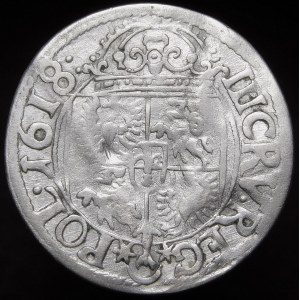 Sigismund III Vasa, 3 Crores 1618, Krakow - rare
