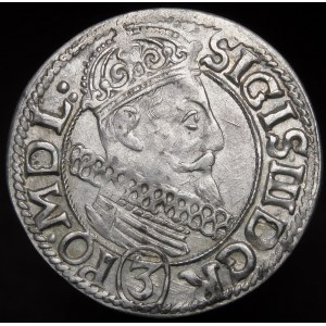 Sigismund III Vasa, 3 Crores 1617, Cracow - Sas - beautiful