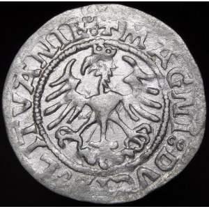 Sigismund I. der Alte, halber Pfennig 1521, Vilnius - viereckig - sehr selten