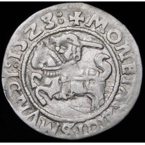 Sigismund I the Old, Half-penny 1523, Vilnius - date punch I5Z3/Z - rare