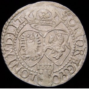 Zygmunt III Waza, Szeląg 1592 IF, Olkusz - rzadki i piękny