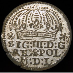 Sigismund III Vasa, Pfennig 1010, Krakau - FALSE aus der Epoche