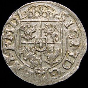 Sigismund III. Vasa, Halbspur 1618, Bydgoszcz - Sachsen im Zierschild, SIGI