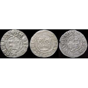 Casimir and Alexander Jagiellon and John I Olbracht, Half-penny Cracow - set (pcs. 3)