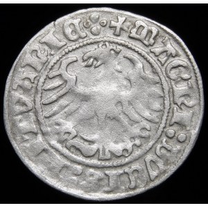 Sigismund I the Old, Half-penny 1512, Vilnius - diagonal colon, four dots