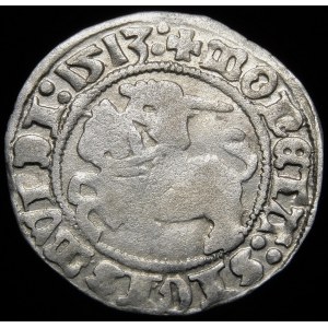 Sigismund I. der Alte, Halber Pfennig 1513, Vilnius - Volles Datum - selten