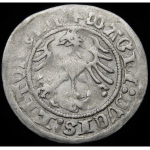 Sigismund I. der Alte, Halber Pfennig 1516, Vilnius - abgekürztes Datum