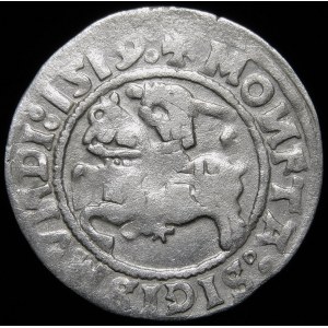 Sigismund I the Old, Half-penny 1519, Vilnius - MONFTA error, punctuation - rare