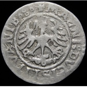Sigismund I. der Alte, halber Pfennig 1522, Vilnius - viereckig - sehr selten