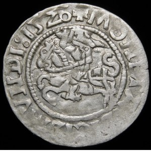 Sigismund I. der Alte, Halbpfennig 1526, Vilnius - Fehler, SICISMVNDI - sehr selten
