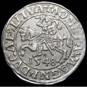 Sigismund II Augustus, Half-penny 1548, Vilnius - Roman I, LI/LITVA