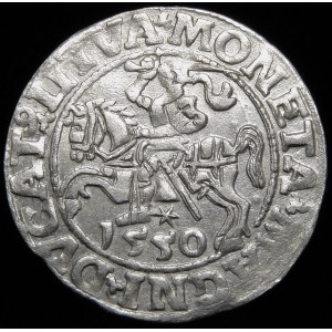 Zygmunt II August, Półgrosz 1550, Wilno - L/LITVA - rzadki