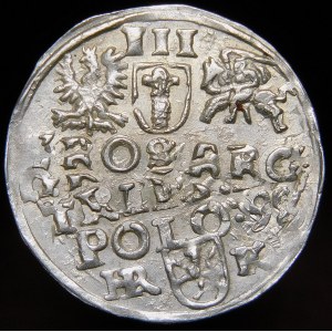 Sigismund III. Wasa, Trojak 1598, Wschowa - HR-K in Ligatur