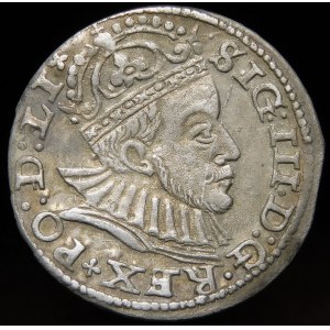 Zygmunt III Waza, Trojak 1588, Ryga - małe popiersie