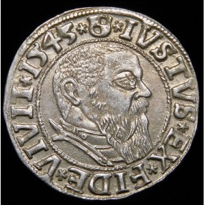 Ducal Prussia, Albrecht Hohenzollern, penny 1543, Königsberg