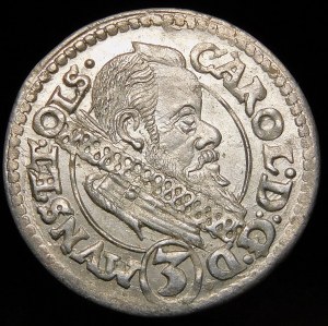 Śląsk - Księstwo ziębicko-oleśnickie, Karol II, 3 krajcary 1614, Oleśnica - wyśmienite
