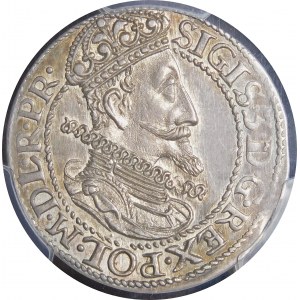 Zygmunt III Waza, Ort 1613, Gdańsk - kropka za łapą - rzadki i piękny